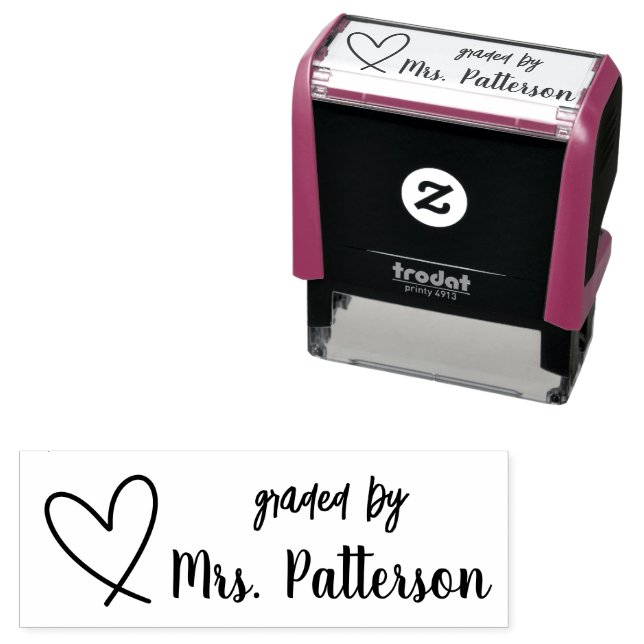 Custom Teacher  Self-inking Stamp (In Situ)