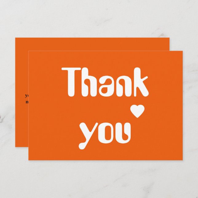 Custom Teacher Thank You Card (Front/Back)
