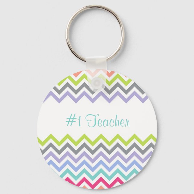 Custom Teacher's Gift Personalised Key Chain (Front)