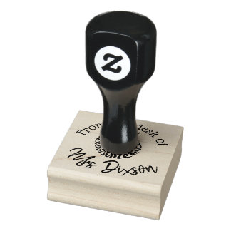 Custom Teachers Stamp!  From the desk of 2x2 Rubber Stamp