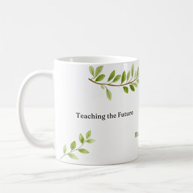 Custom Teaching the Future Preschool Teacher  Coffee Mug (Left)