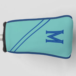 Custom Teal Blue Golf Putter Head Cover