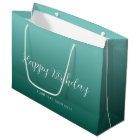 Custom Teal Template Handwritten Happy Birthday