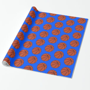 Custom Team Colour Basketball Player Sports Wrapping Paper