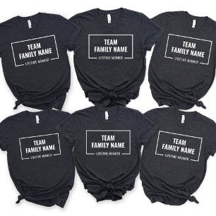 Custom Team Family Lifetime Members Family Reunion T-Shirt