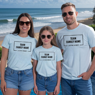 Custom Team Family Lifetime Members Family Reunion T-Shirt