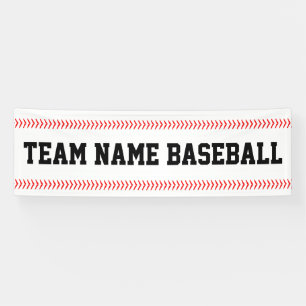 Custom Team Name Baseball Outfield Fence Banner