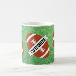 Custom Team Name Football Fan or Coach Coffee Mug
