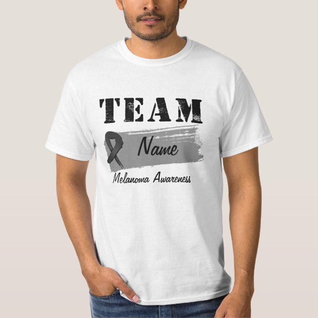 Custom Team Name - Melanoma T-Shirt (Front)