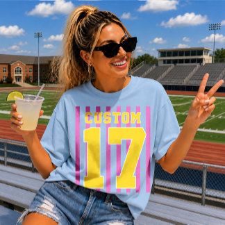 Custom Team Name Number Sports Fan T-Shirt