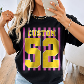 Custom Team Name Number Sports Jersey T-Shirt