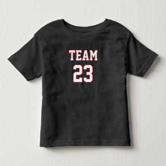 Custom Team Name Number Toddler Sports Fan T-Shirt