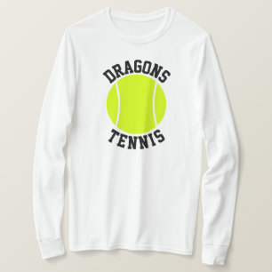 Custom Team Name or Text Women's Tennis T-Shirts