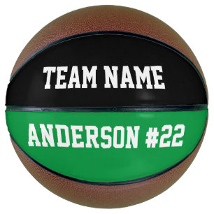 Custom Team Name, Player Name, Number and Color Basketball