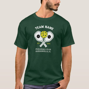 Custom Team Pickleball League Club Logo T-Shirt