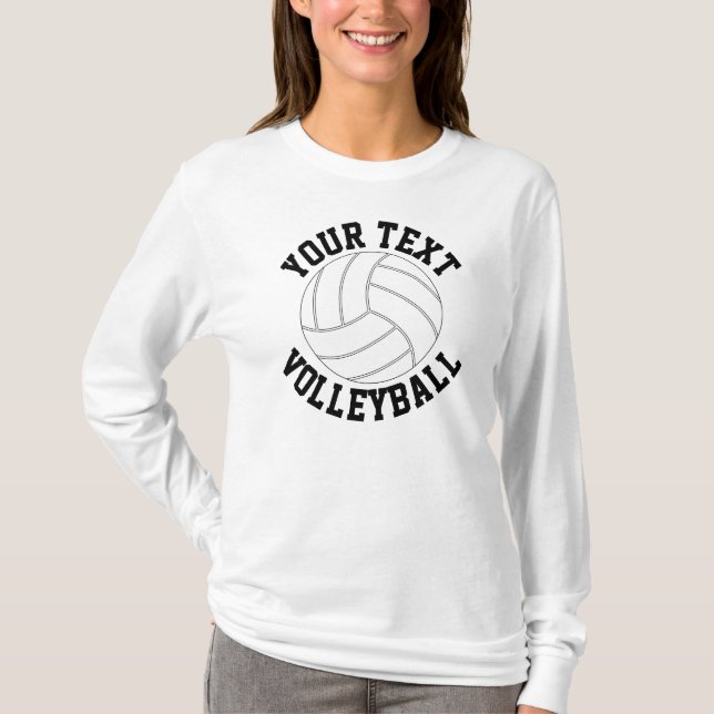 Custom Team, Player Name & Number Volleyball Shirt (Front)