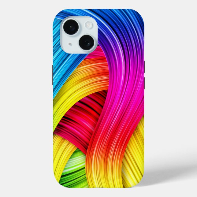 Custom Template Abstract Wavy Pattern Case-Mate iPhone Case (Back)