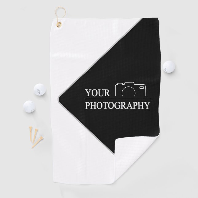 Custom Template Business Company Create Your Own Golf Towel (InSitu)