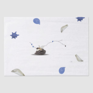 Custom Template Coastal Seashell Marine Minimalist Tissue Paper