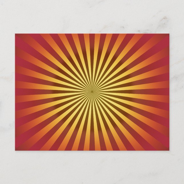 Custom Template: Gradient Radial Lines Postcard (Front)
