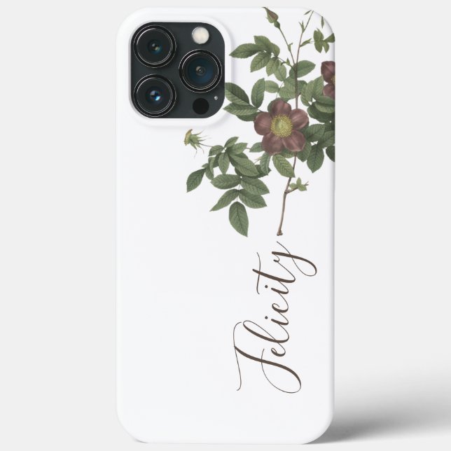 Custom template name February birth month flower Case-Mate iPhone Case (Back)