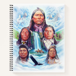 Custom Template Native Americans Indian Chiefs Notebook