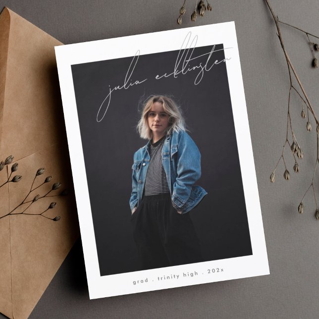 Custom Template Photo High School Graduation Card (Creator Uploaded)