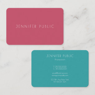Custom Template Professional Elegant Modern Business Card