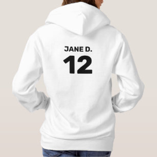 Custom template team attire (front & back design) hoodie