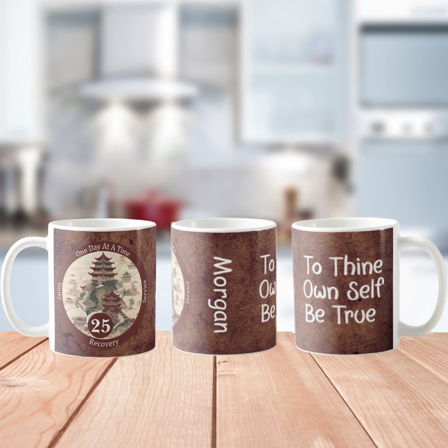 Custom Temple Recovery Milestone Gift Coffee Mug (Creator Uploaded)
