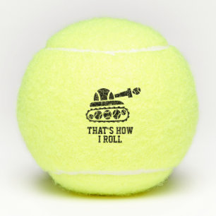 Custom tennis balls with funny logo and quote