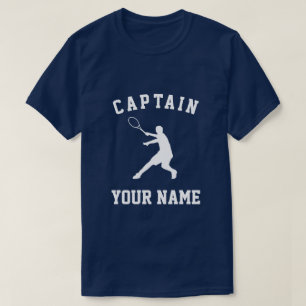Custom tennis captain t shirts