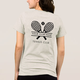 Custom Tennis Club Name Team Players Matching Tri-Blend Shirt