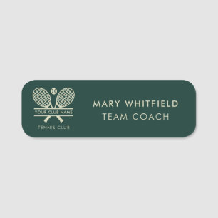 Custom Tennis Country Club Name Team Magnetic Tag
