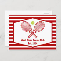 Custom Tennis Country Club Red Striped