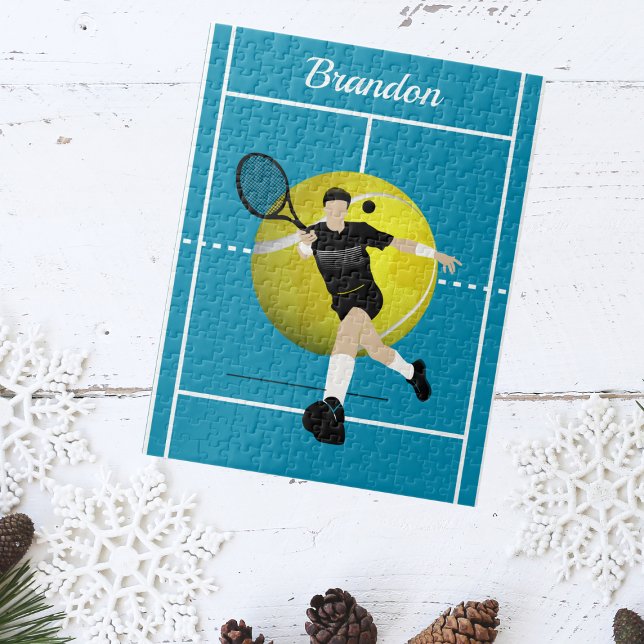 Custom Tennis Player Court Jigsaw Puzzle (Creator Uploaded)