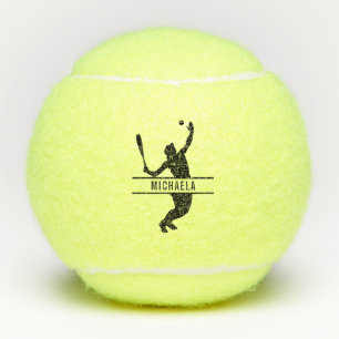 Custom Tennis Player Name Themed Personalised Balls