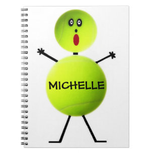 Custom Tennis Player Notebook