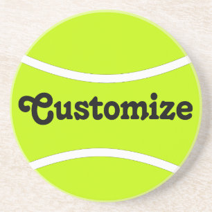 Custom Tennis Team Name Text Sports Player / Coach Coaster