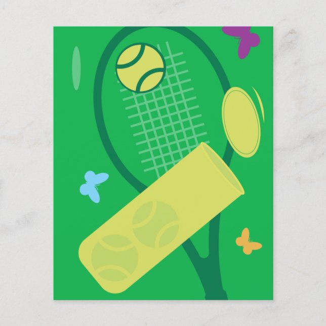 Custom tennis tournament flyers template design (Front)