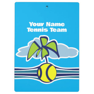 Custom tennis training clipboard for sports coach