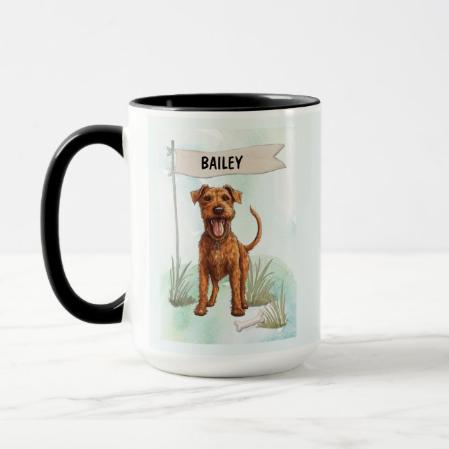 Custom Terrier Name Mug Personalised Dog Lover (Left)
