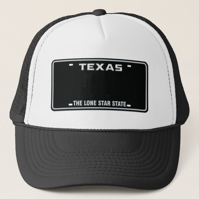 Custom Texas License Plate Cap 01 (Front)
