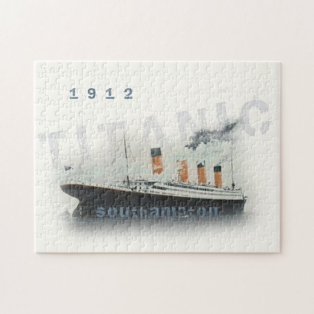 Custom Text 1912 Titanic Jigsaw Puzzle (Horizontal)