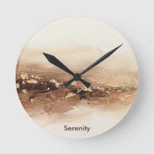 Custom Text 3D Earthy Beige Gold Abstract Art