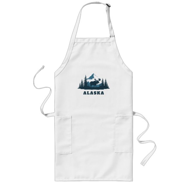 Custom Text ALASKA Long Apron (Front)