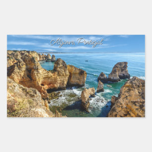 Custom Text Algarve, Portugal Rectangular Sticker