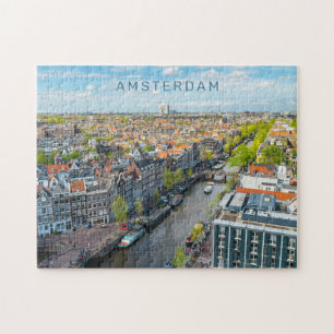 Custom Text Amsterdam Jigsaw Puzzle