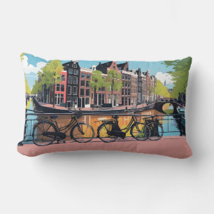 Custom Text Amsterdam Lumbar Cushion