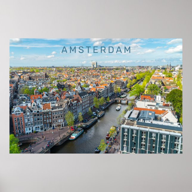 Custom Text Amsterdam Poster (Front)